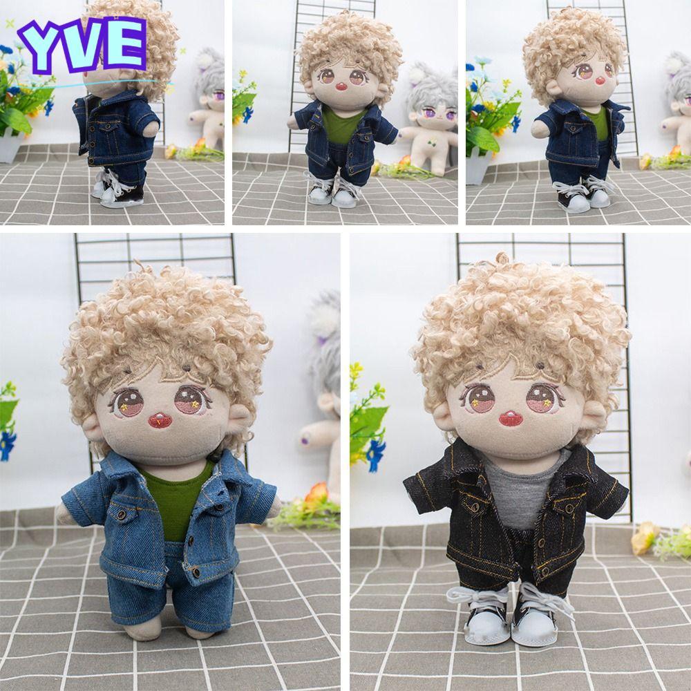 YVE 1 Bộ Áo Khoác Cotton Thời Trang Đồ Chơi Trẻ Em Mặc Thường Ngày Quần Jean 4 Phong Cách Quần Áo Ph