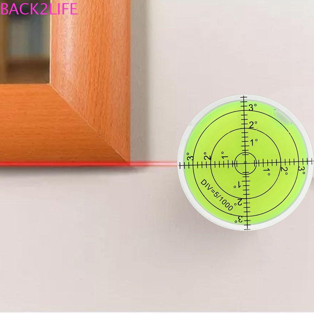 BACK2LIFE Bubble Level Bulls Eye 32mm Bubble Degree Mark Dụng cụ đo đa năng môi trường