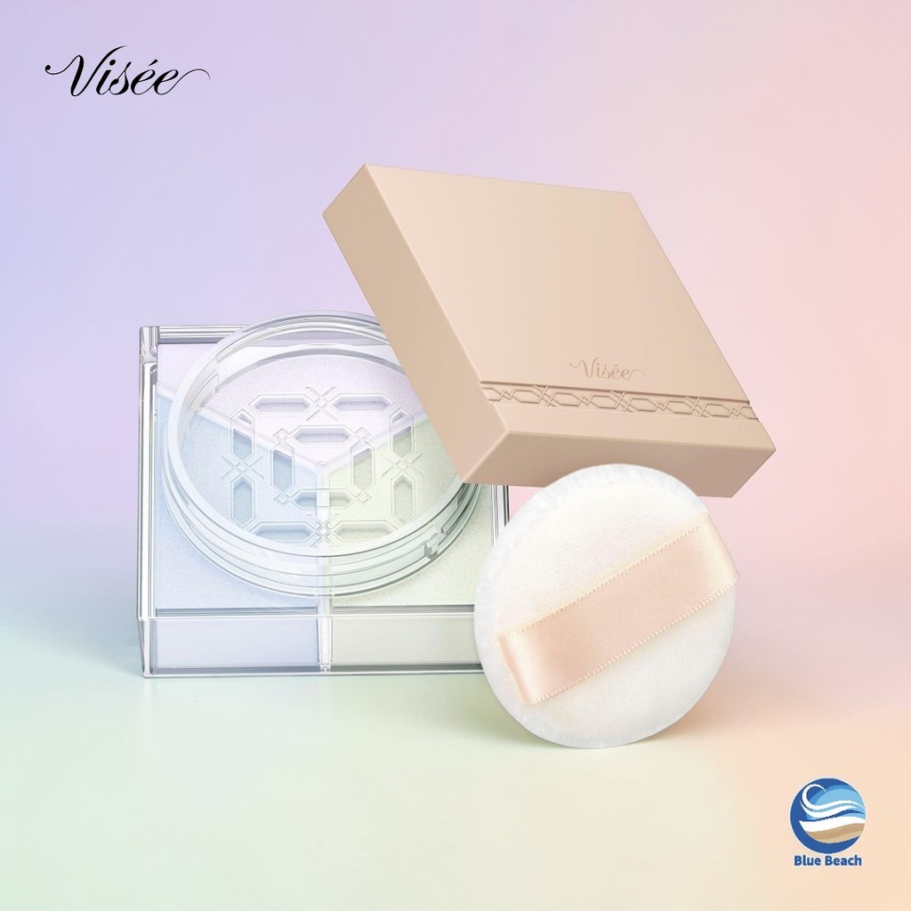 Visee Trinitas Glow Powder/Phan Phu Kiem Dau Nang Tone/Che Lo Chan Long/Nhat Ban Chinh Hang/5.5g