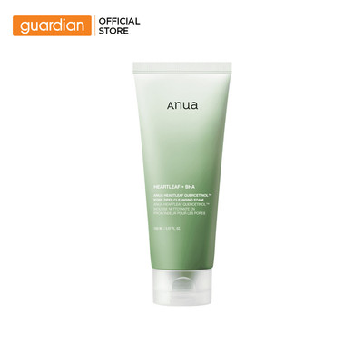 Sữa Rửa Mặt Làm Sạch Sâu Anua Heartleaf Quercetinol Pore Deep Cleansing Foam 150ml | Guardian Việt Nam