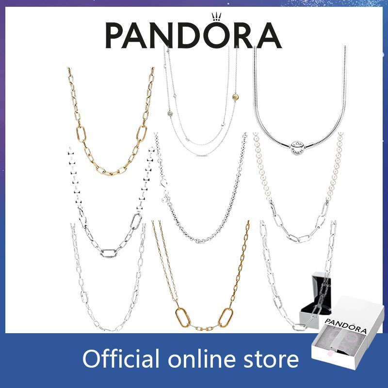 Chính Hãng Pandora S925 Bạc Có Hộp - Vòng Cổ Phù Hợp Quà Tặng Sinh Nhật