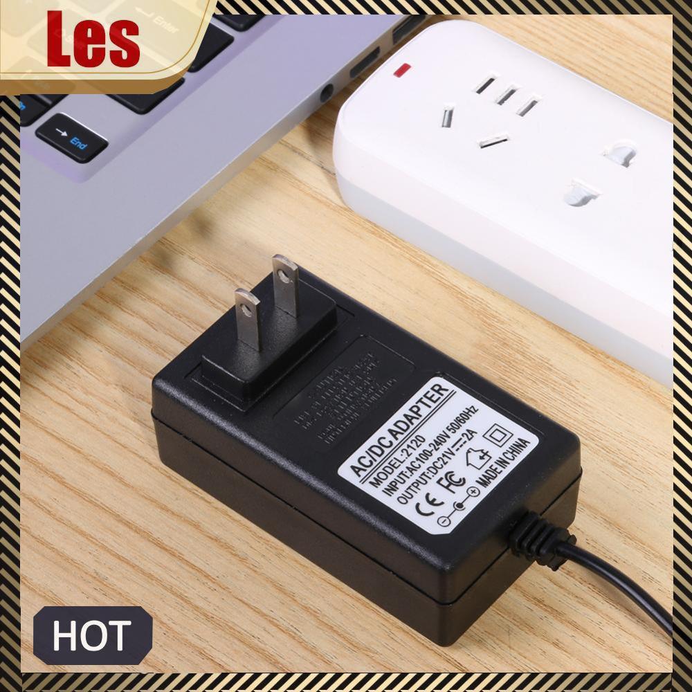 Di Động DC21V 2A Cắm Điện Adapter Sạc 0.9m Chiều Dài Cáp Thiết Thực Cho 18.5-21V 18650 Pin Li-ion