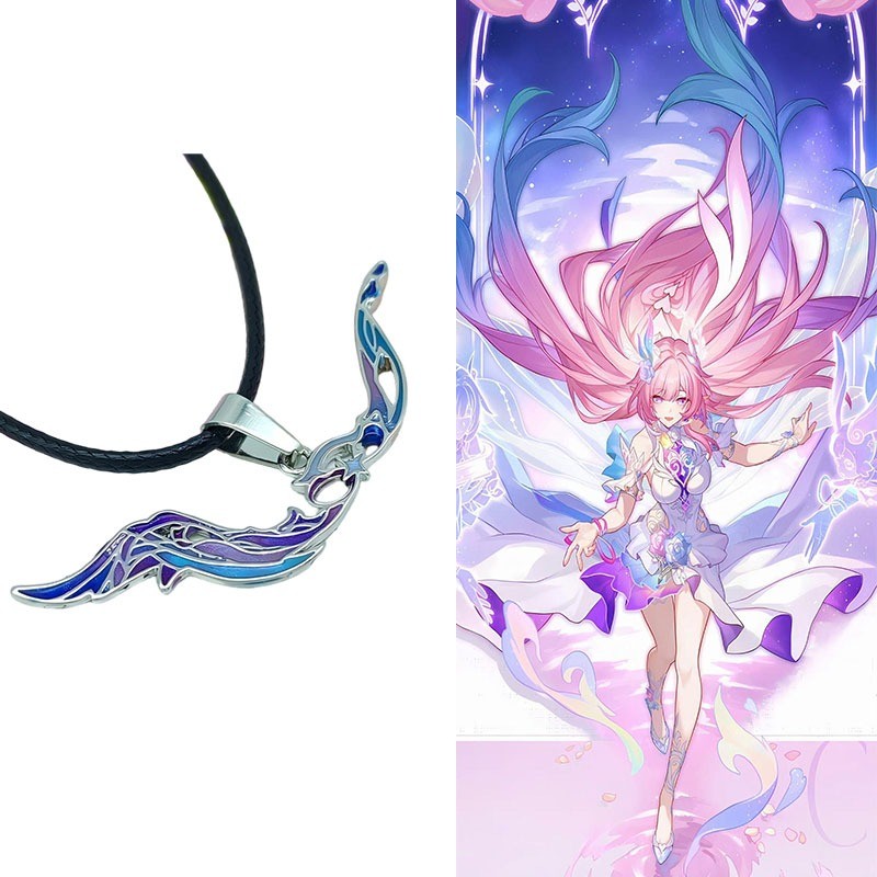 Trò Chơi Honkai: Vòng Cổ Mặt Dây Chuyền Hình Linh Vật Cyrene, Phù Hợp Làm Quà Tặng Halloween