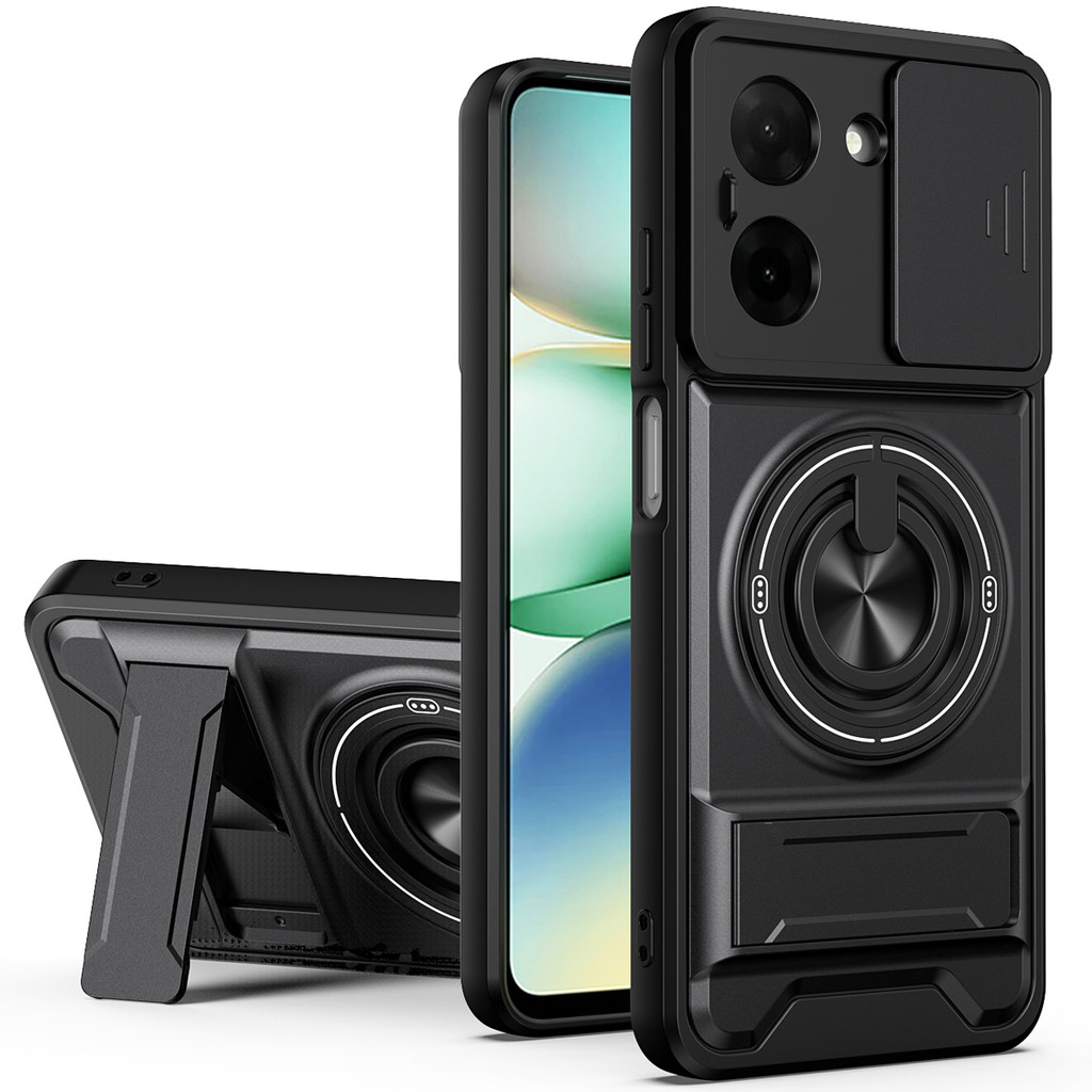 Vỏ Giáp Cho Poco C71 Ốp Lưng Chống Sốc Trượt Bảo Vệ Ống Kính Từ Tính Vỏ Điện Thoại Cho Xiaomi Poco C