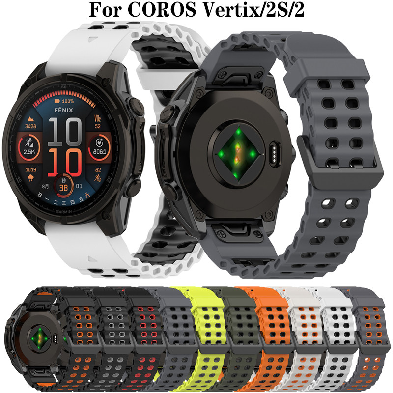 22mm 26mm Dây đeo silicon cho COROS VERTIX 2 2S Vòng tay QuickFit Band cho COROS Vertix
