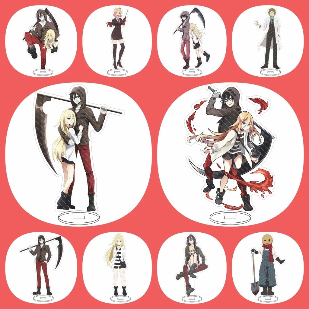 Mô hình Standee anime Angels of Death Satsuriku no Tenshi nhân vật Rachel Isaac Foster Zack Mica tra