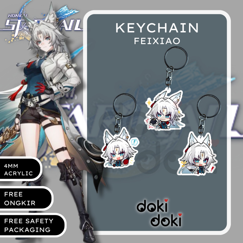 GANTUNGAN KUNCI KEYCHAIN FEIXIAO HONKAI STAR RAIL