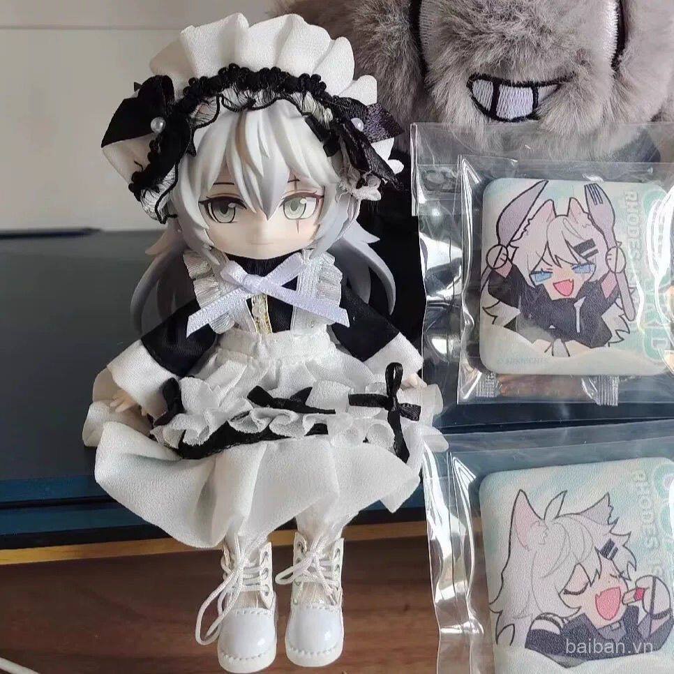 Ob11 Quần Áo Bé Hầu Gái Đầm Phù Hợp Với 12 Điểm bjd GSC molly P10 Chạy Ami Dress Up Body