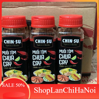 (Combo 5 Lọ) Muối Tôm Chua Cay Chin Su Siêu Ngon Lọ 120g
