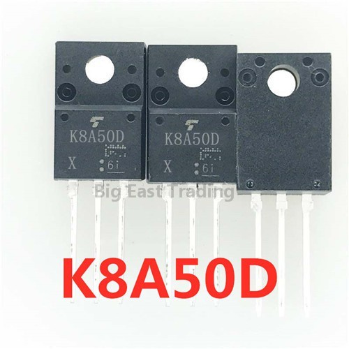 5 chiếc K8A50D TO-220F TK8A50D TO220F 8A / 500V MOSFET Transistor, đảm bảo chất lượng betterway