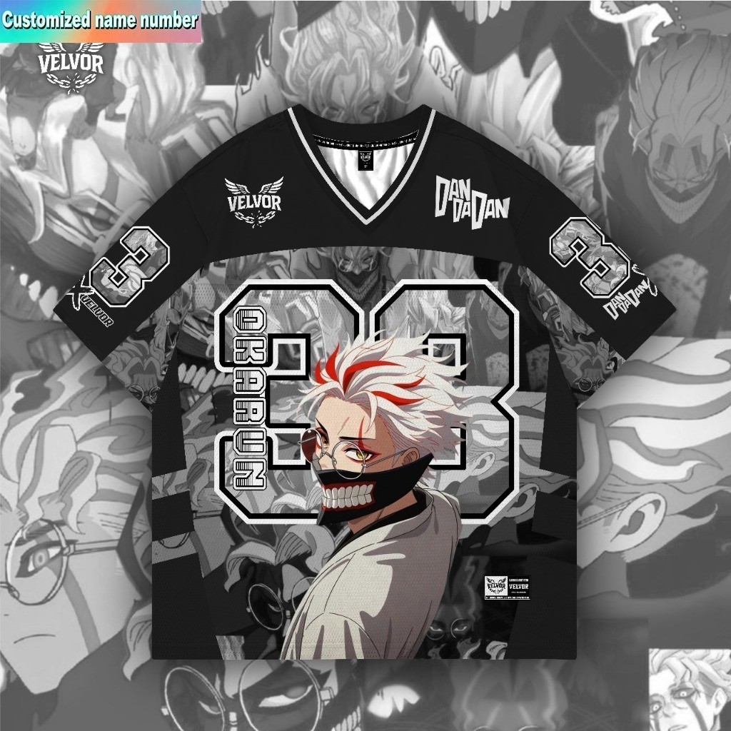 CAO CẤP OVERSIZE ANIME JERSEY TRẺ EM Jersey JERSEY VÀ DADAN 33 SERIES SỐ FULL Jersey