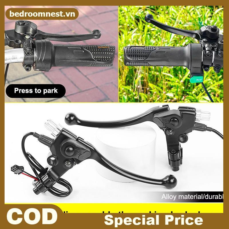 Tay cầm phanh BMX nhẹ dành cho xe đạp điện, kèm công tắc