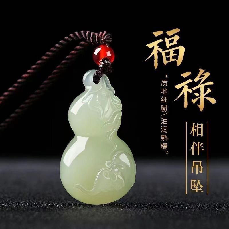 Mặt dây chuyền ngọc Hetian thật - Quà tặng độc đáo từ ngọc tự nhiên Hetian