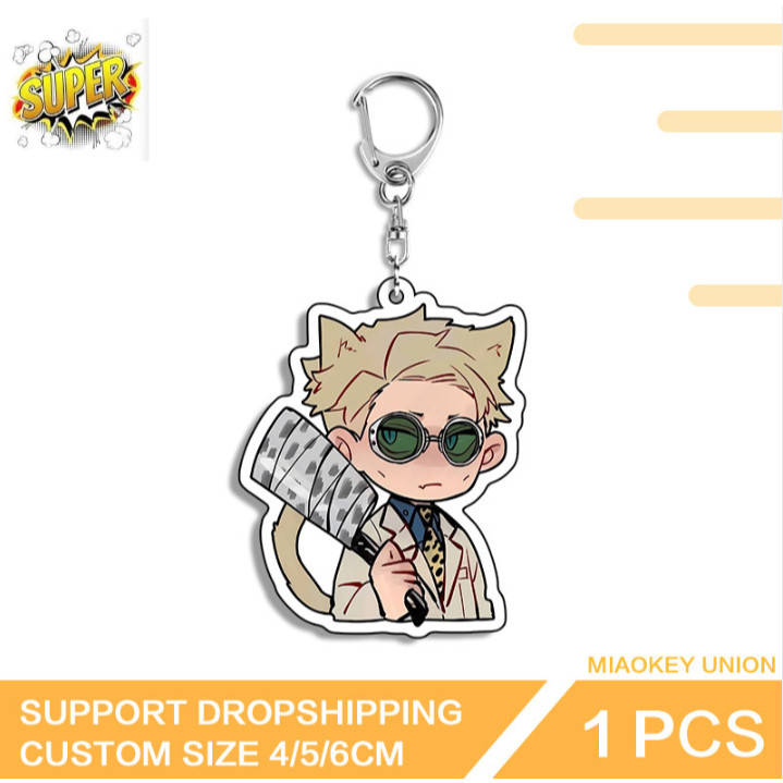 Nanami Kento Cats Ears Boy Anime Figure Simulated Chic Acrylic Keyring Versatile Daily Wear Exclusiv