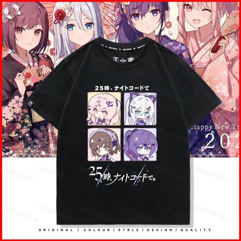 Áo thun tay ngắn BS1 Project Sekai Asahina Mafuyu và Akiyama Mizuki