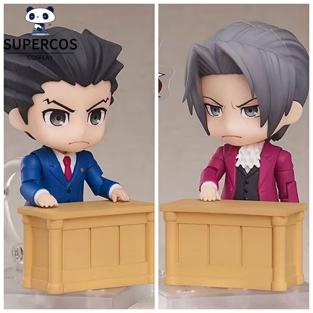 Ace Attorney Nendoroid Phoenix Wright Miles Edgeworth Nhân Vật Hành Động Pvc Đồ Chơi Mô Hình Quà Tặn