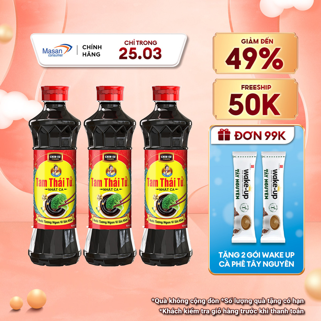 Combo 3 Nước Tương Tam Thái Tử Nhất Ca 650ml