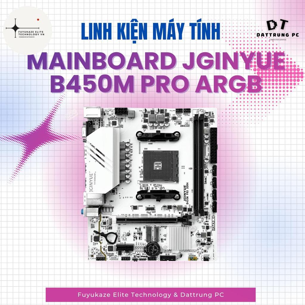 [Fuyukaze Elite Tech] Mainboard JGINYUE B450M Pro - Nền Tảng Băng Thạch - Bảo Hành 36 Tháng