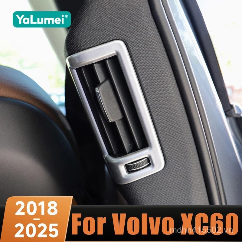Xe Phía Sau B Trụ Cột Lỗ Thông Khí Ổ Cắm Bảng Điều Khiển Bao Viền Trang Trí Cho Volvo XC60 XC90 S90 