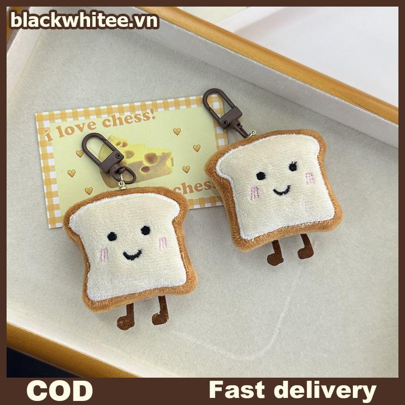 BWHTE Bánh Mì Nướng Mặt Dây Chuyền Hoạt Hình Dễ Thương Sang Trọng Túi Hình Nhỏ Trang Trí Kawaii Biểu