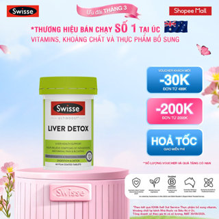 Viên uống hỗ trợ giúp thải độc gan & giúp giảm khó tiêu đầy bụng Swisse Ultiboost Liver Detox