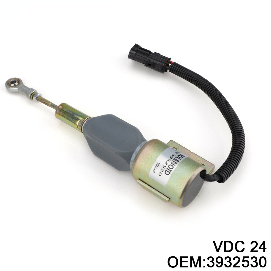 ⭐⭐3932530 Van tắt động cơ Diesel 24V Solenoid SA-4756-24 cho nhiên liệu máy xúc Cummins 4BT, 6BT5.9