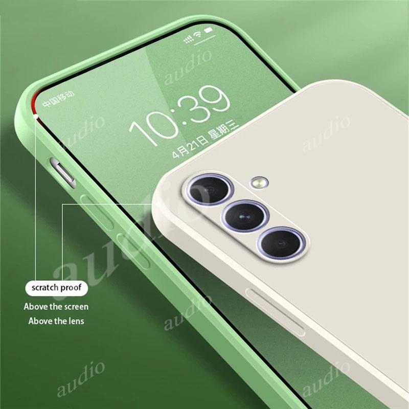 Ốp Lưng Silicon Lỏng Vuông Chính Hãng Samsung A57 5G Cho Samsung Galaxy A57 A37 A27 A17 A07 GalaxyA5