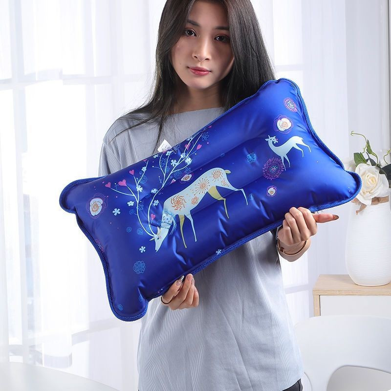 Gối Đá Đệm Đá Gối Trẻ Em Người Lớn Gối Nước Mùa Hè Bơm Hơi Nước Làm Mát Đá Gối Ngủ Thoáng Mát Gối