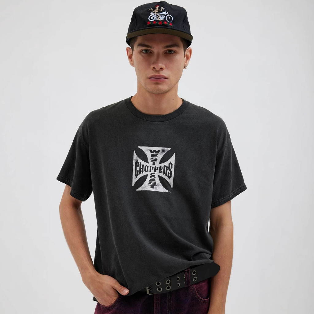 HSBI Vintage Short Sleeve West Coast Choppers West Coast Cross Vintage Washed T Men's T-shirt