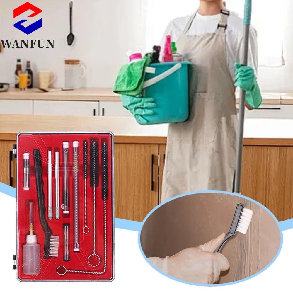 Bộ bàn chải làm sạch vòi phun RADIANTEDGE 17 / 23, Bộ dụng cụ làm sạch vòi phun sơn sửa chữa Airbrus