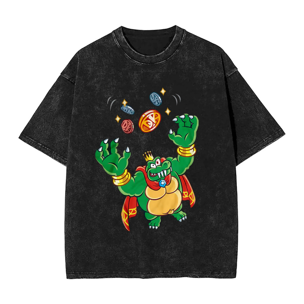 Áo thun nam short sleeve 100% cotton hạng nặng - Bowser Jr.