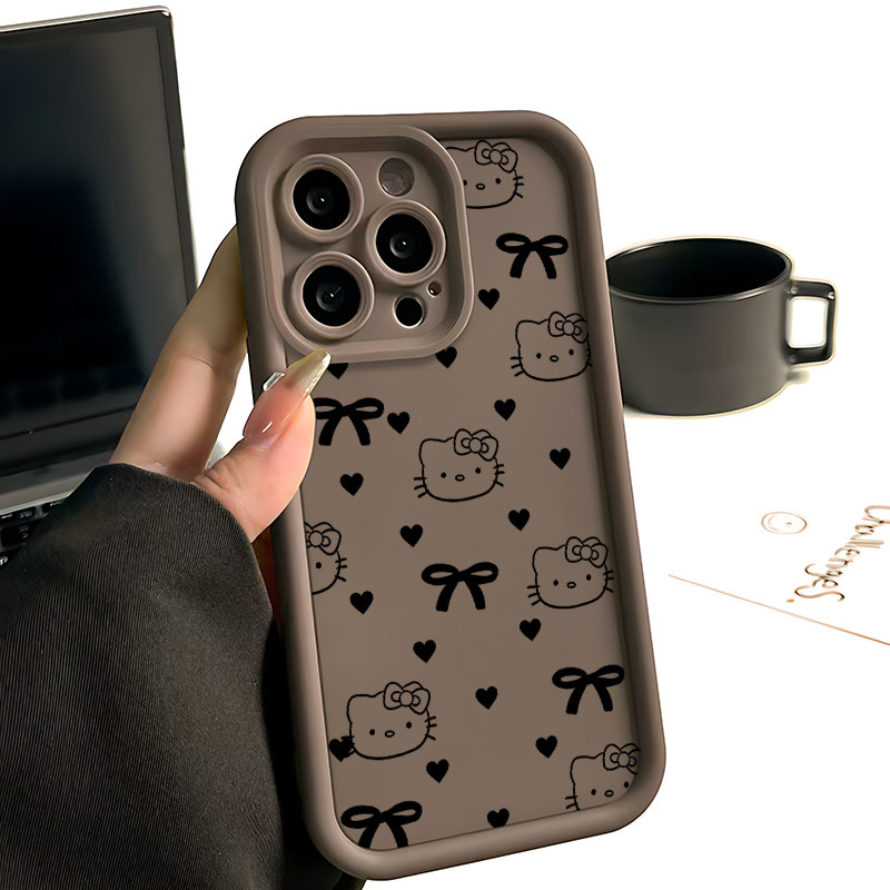Ốp Lưng cho OPPO A9 2020/A5S/A3S/A3X/A5 pro/A15/A16/A16K/A17 Hello Kitty Nét Vẽ TPU Soft Shell chống