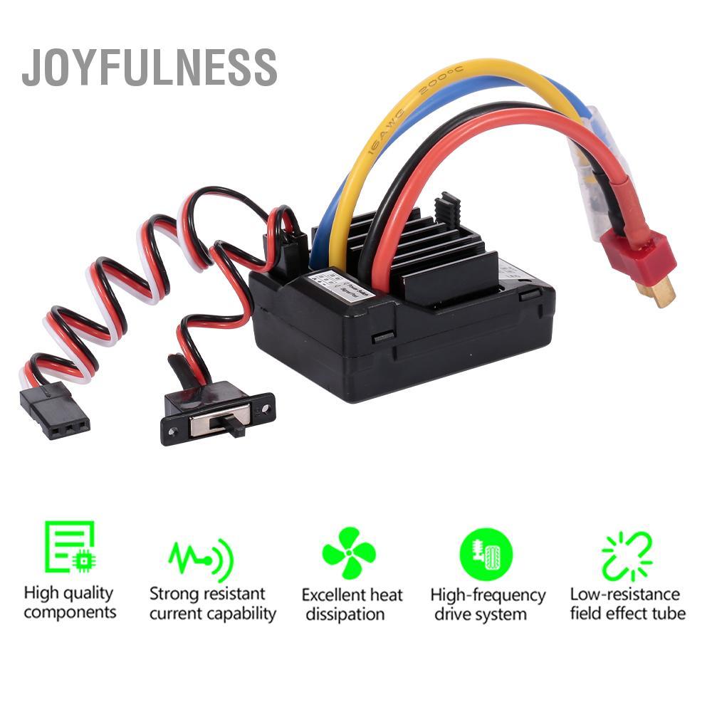 Joyfulness AX-D60A 60A Chống Nước Chải ESC Bộ Điều Khiển Tốc Độ Cho 1/10 RC Xe Địa Hình Xe Tải Thuyề