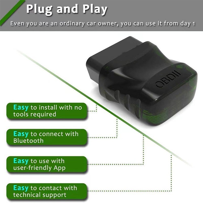 Máy quét mã ELM327 V2.1 Obd2 Bluetooth cho IOS / Andr