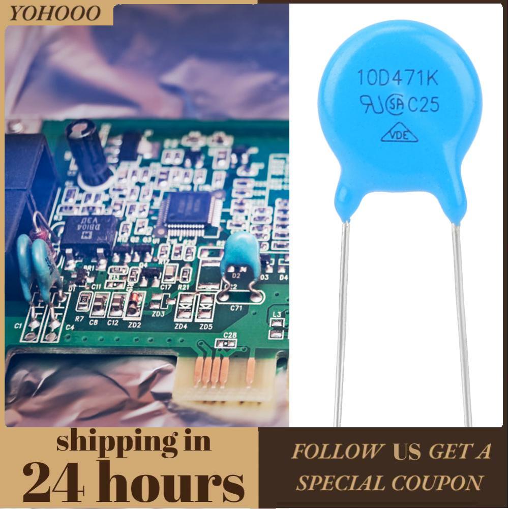 yohooo Hilitand 50 chiếc Biến thể 470V 10D471K 10K471 Đường kính 10 mm