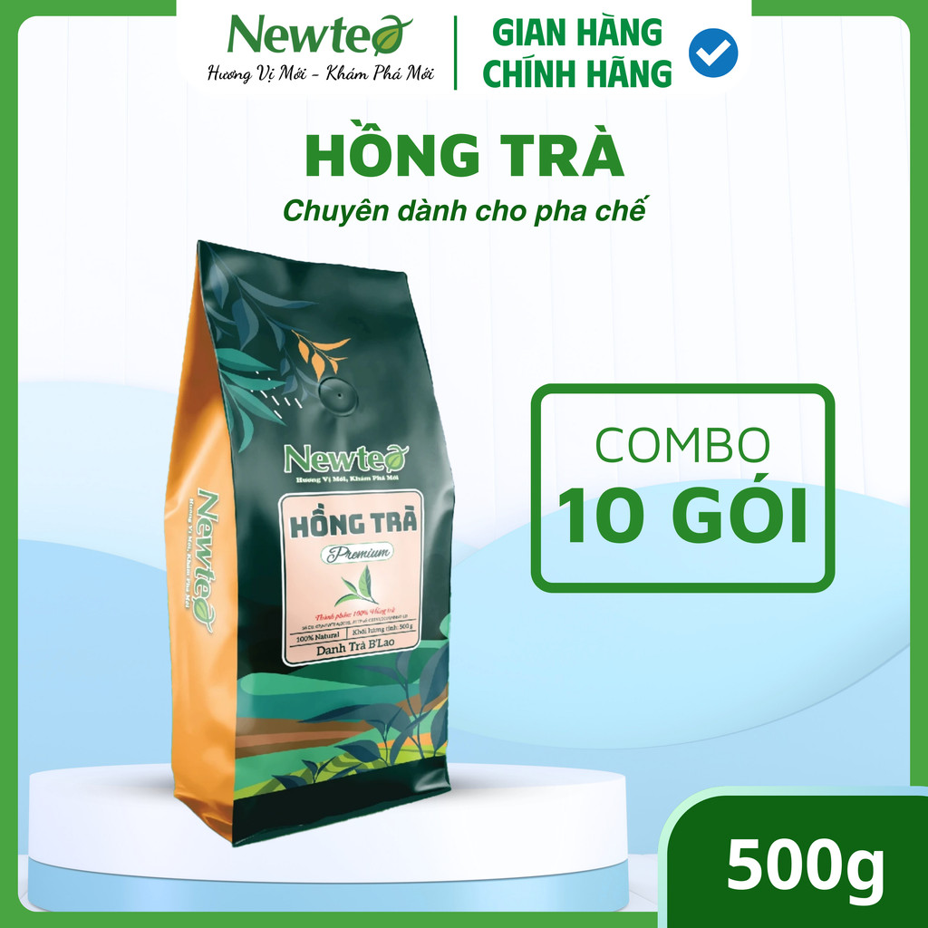 [GIÁ SỈ] Combo 10 Gói Hồng Trà 5000g Newtea - Pha Chế Trà Sữa Trân Châu, Đường Đen, Hồng Trà Tắc, Ca