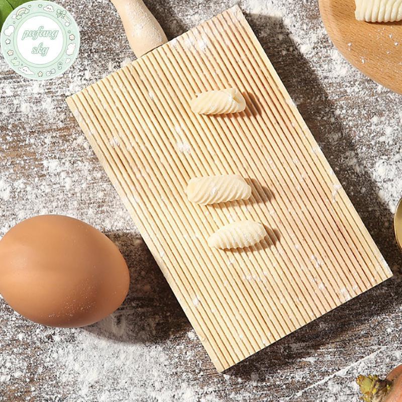 PUSKY Ý Fantes Gnocchi Board Gỗ Dụng Cụ Nướng Bánh Pasta Maker Professional VN