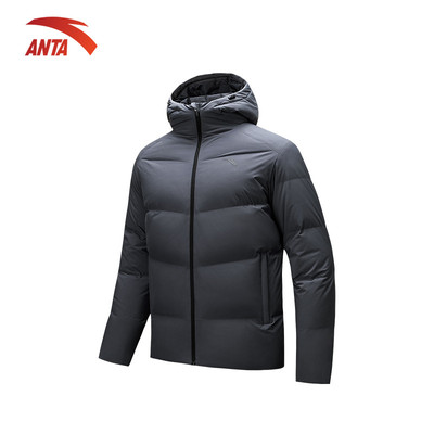 ANTA Áo Khoác Phao Dành Cho Nam Có Mũ Ấm Áp, Nhẹ Áo Khoác Lông Vũ 952547927