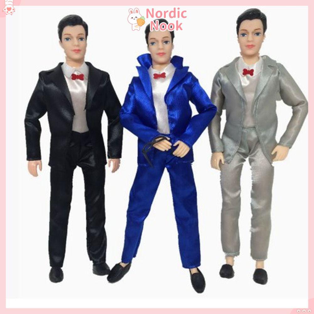 [COD] NORDICNOOK 11 Bộ Quần áo sơ mi thông thường, Mặc hàng ngày 6 kiểu Quần áo búp bê nam 1 / 6, Qu