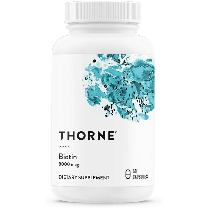THORNE - Biotin - Vitamin B7 Bổ sung cho tóc khỏe mạnh, móng tay, da & trao đổi chất * - 60 viên