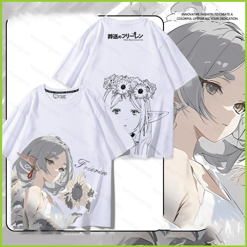 Áo thun cosplay anime 3D mùa hè cho người yêu Frieren Beyond Journeys End Himmel