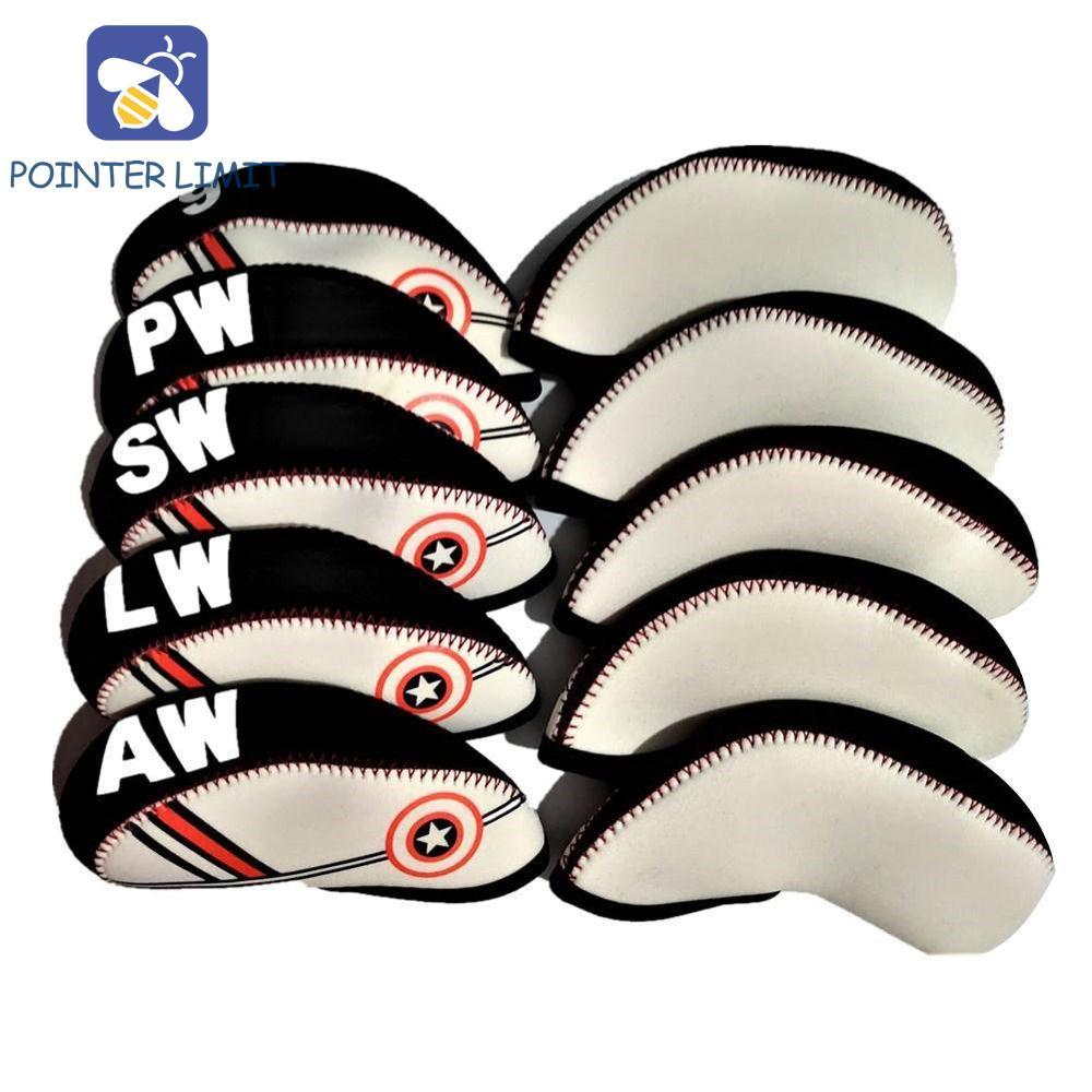POINTER LIMIT Golf Iron Headcover Bền 10 Cái / bộ Golf Iron Covers Set Vỏ Bảo Vệ Với Thiết Kế Số 4 5