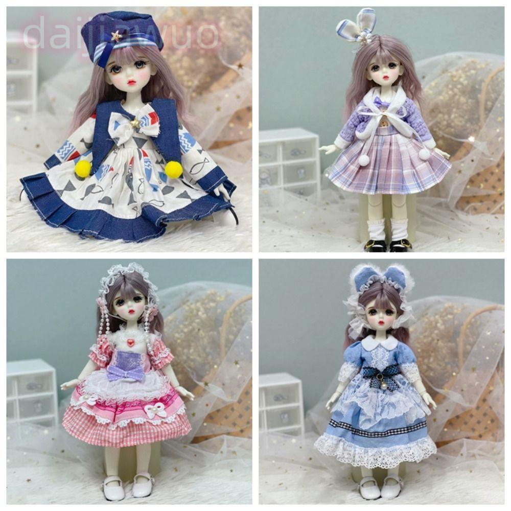 DAIJI 1 / 6 Quần áo búp bê BJD, Lorita có mũ hầu gái, Phụ kiện đồ chơi dễ thương thời trang GirlsF