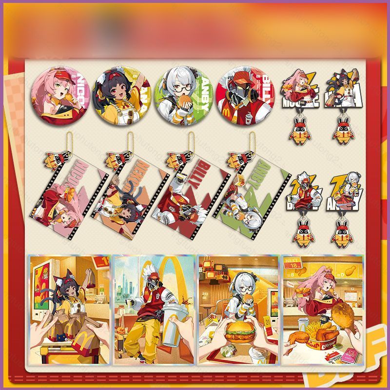 HT2 Zenless Zone Zero x McDonalds Gaming Ngoại vi Quà tặng Ngày lễ tình nhân cho bạn gái Bộ sưu tập 