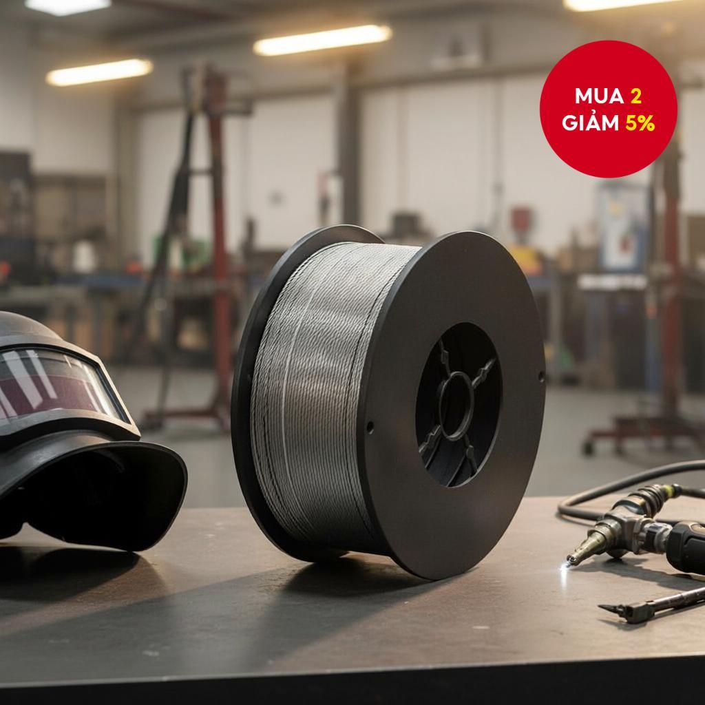1kg Dây hàn lõi thuốc tự bảo vệ E71T-GS không cần khí cho hàn inox