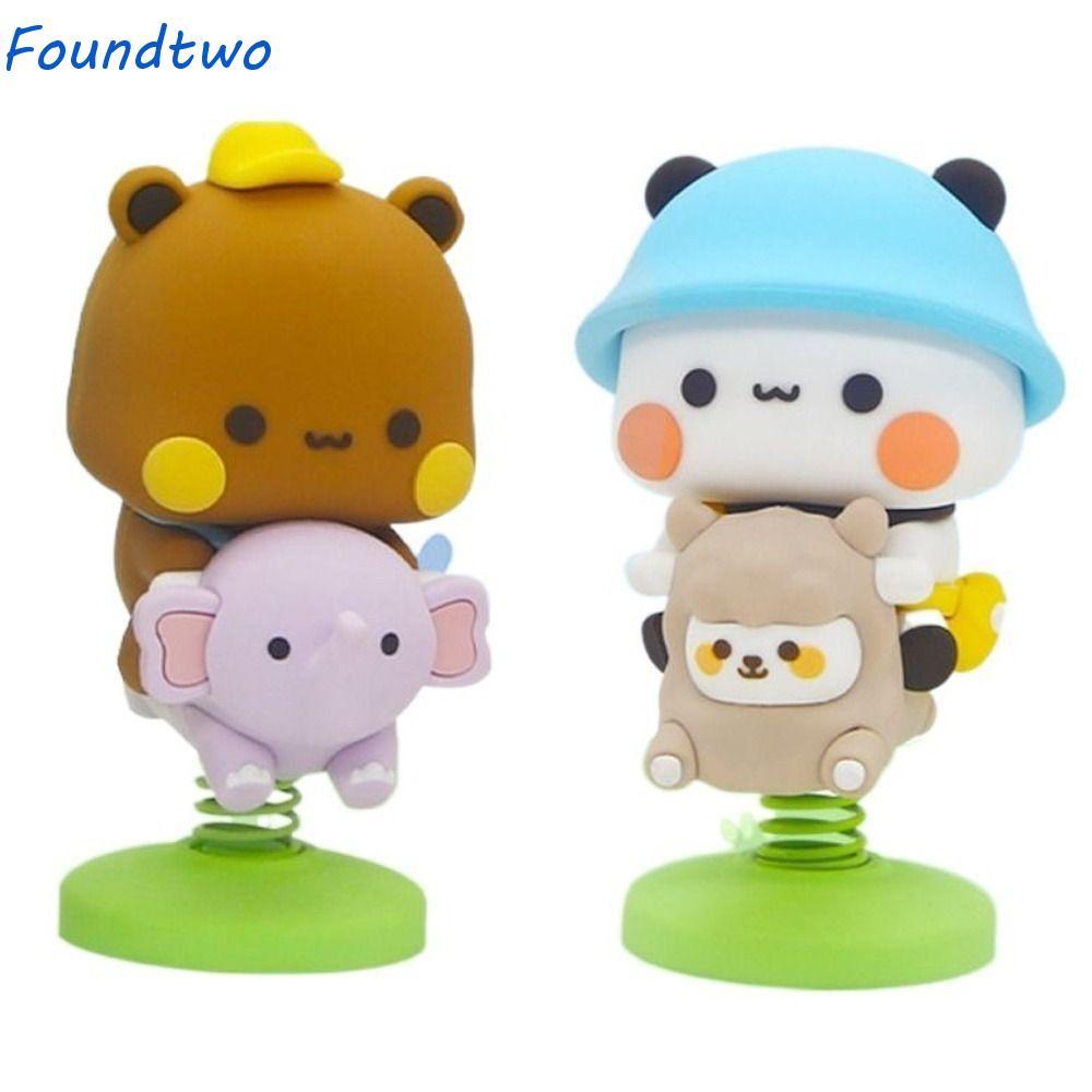 FOUNDTWO Bubu Dudu Gấu Trúc Hình, Gấu Động Vật Gấu Trúc Bubu Dudu Hình Búp Bê, Hoạt Hình Dễ Thương G