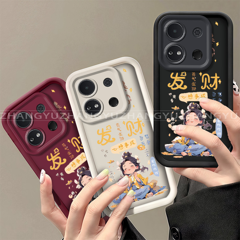 Thích hợp cho Ốp điện thoại infinix ITEL A04 A05S Họa tiết cô gái giàu mới có vỏ mềm thẩm mỹ JT09