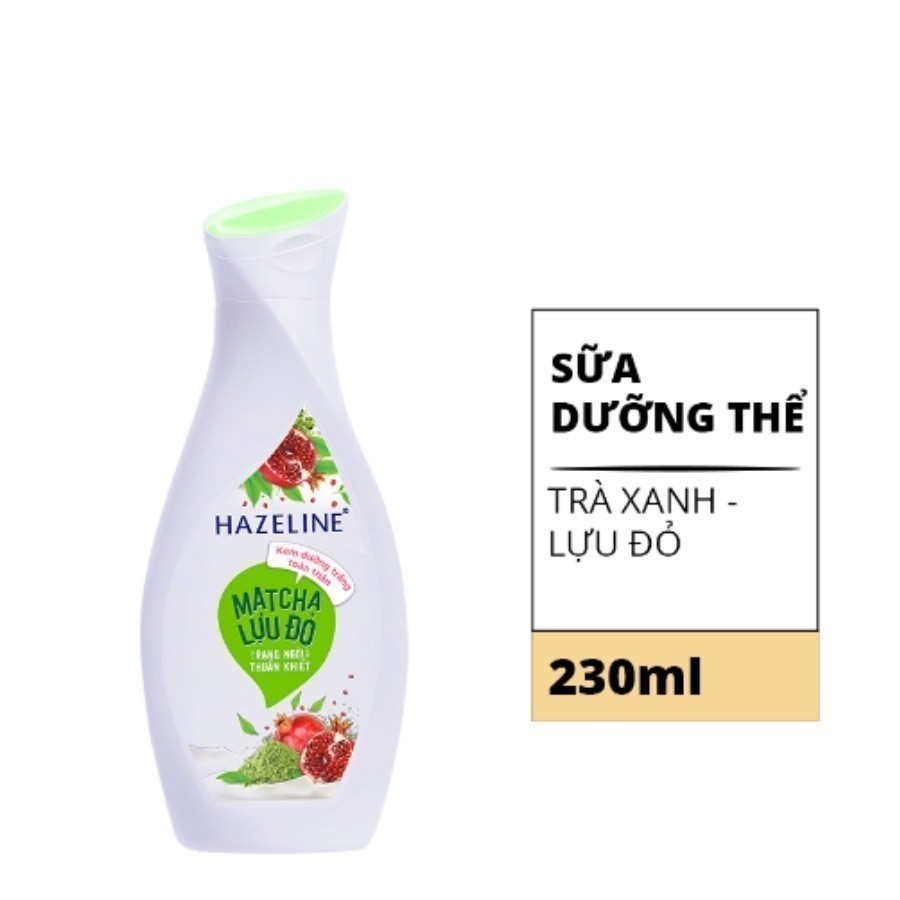 Sữa dưỡng thể Hazeline Matcha & Lựu đỏ 230G