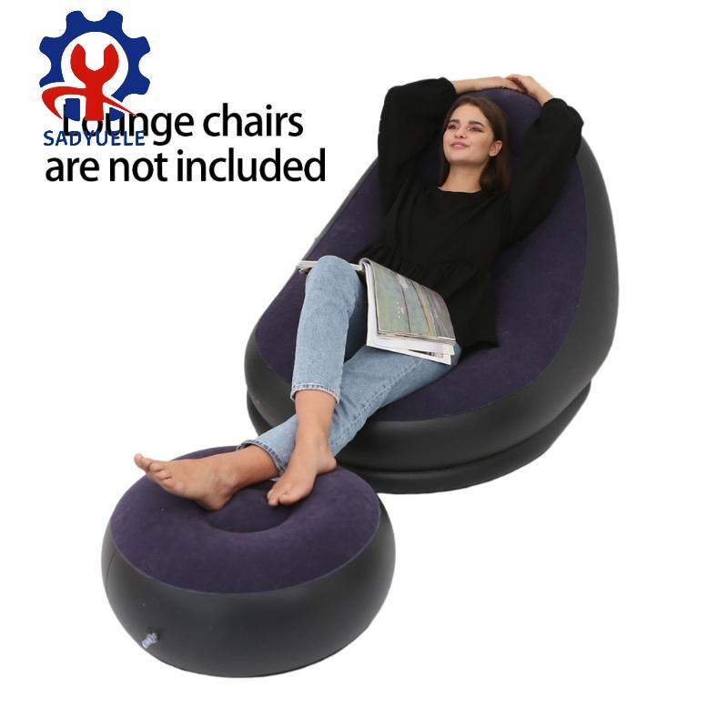 SADYUELE Ottomans bơm hơi di động để chân và ngồi sàn, phù hợp cho cắm trại và tiết kiệm không gian