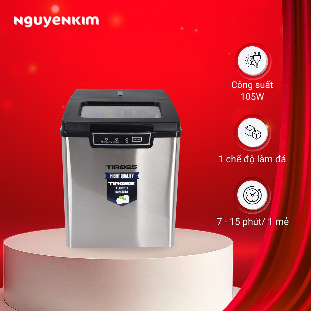 Máy làm đá Tiross 105W TS9351